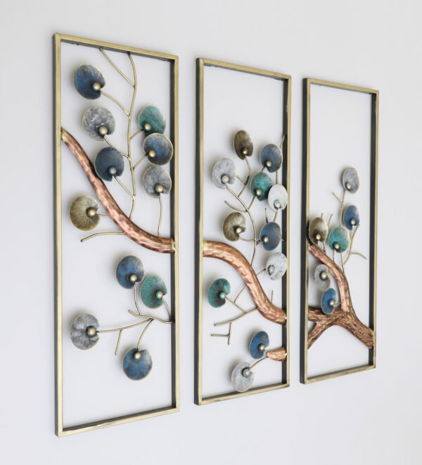 Three Metal Framed Tree Decor - Image 2