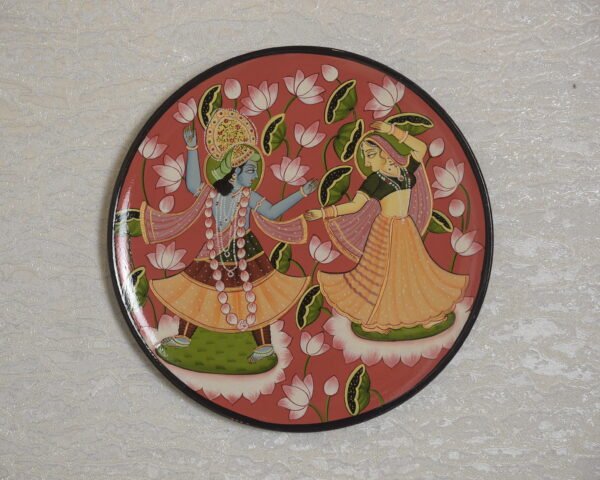 Radha Krishna Wall Plate Painting