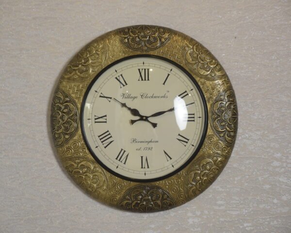 Copper Brown Wall Clock