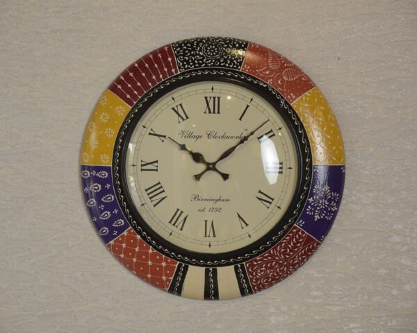 Multi Colored Wall Clock