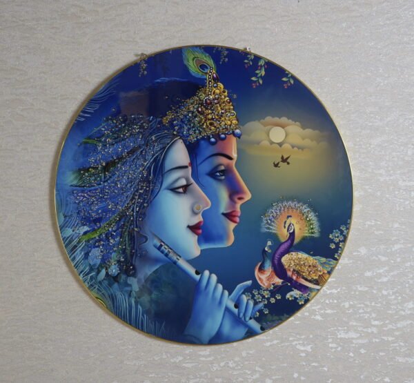 Crystal Painting Radha Krishna