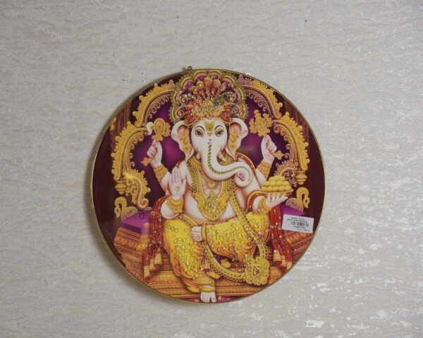 Ganesh Ji Crystal Wall Painting