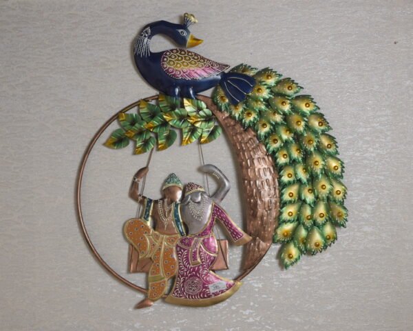 Radha Krishna Jhula with Peacock