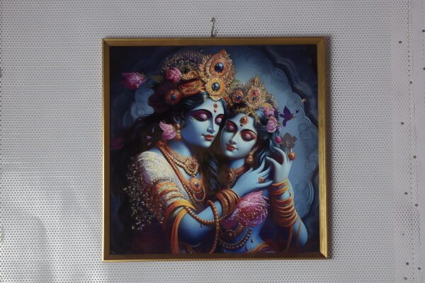 Crystal Radha Krishna Painting