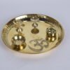 German Silver Thali, Dhoop and Agarbatti Stand