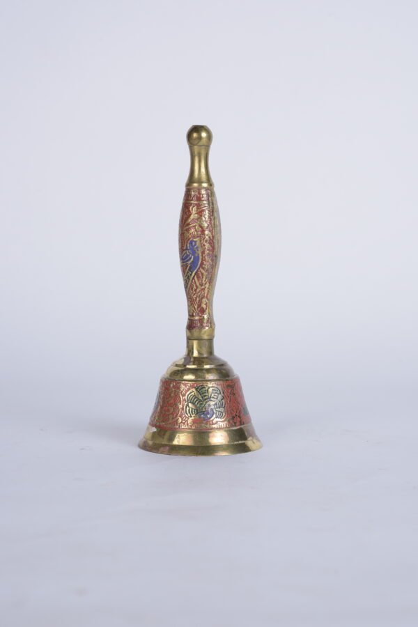 German Silver Peacock Hand Bell - Image 2