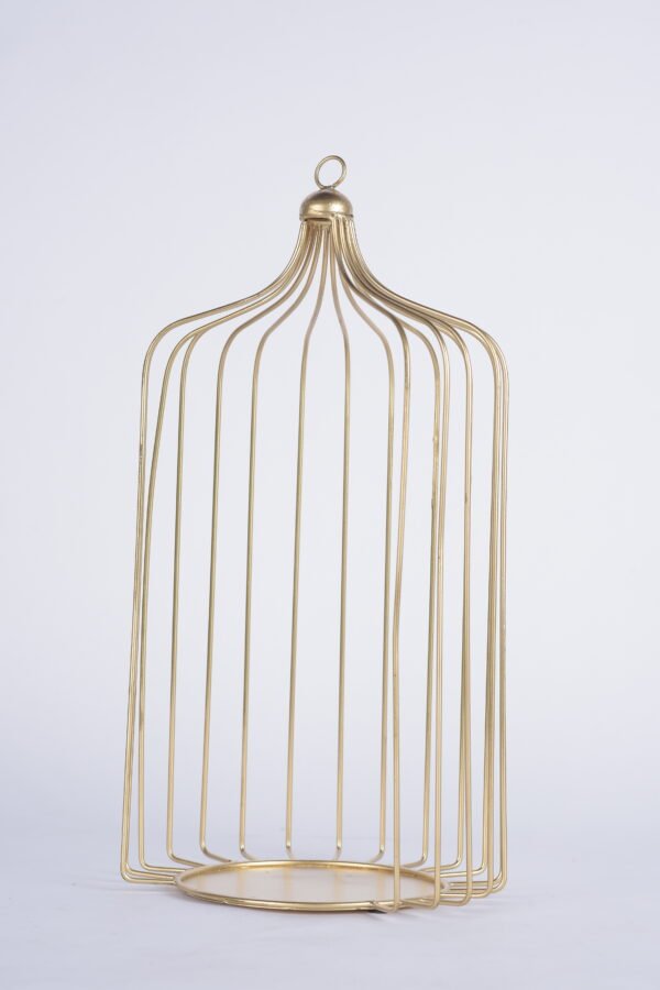 Brass Coated Lantern Holder (15 Inches)