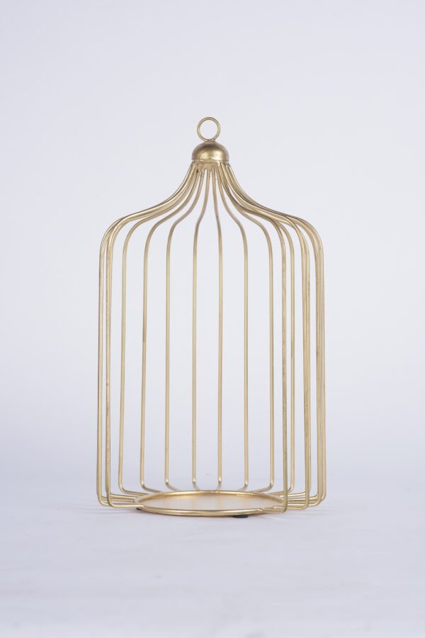 Brass Coated Lantern Holder (11 Inches)