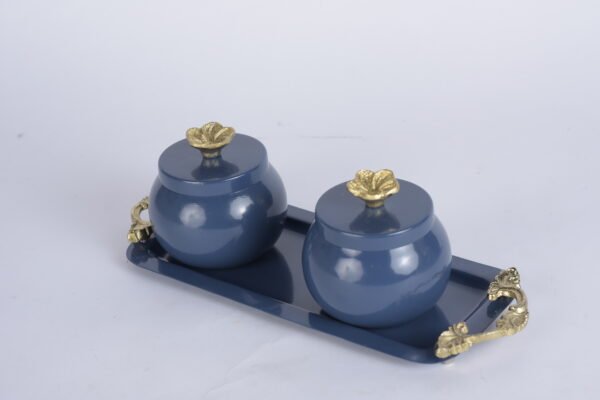 Blue Jar and Tray - Image 2