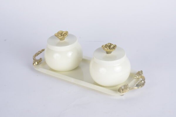 White Jar and Tray