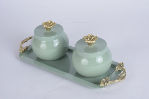 Aqua Jar and Tray - Image 2