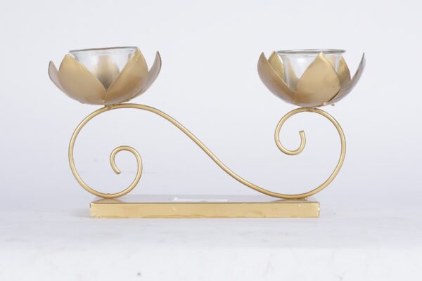 Two Lotus Shaped Diya Holder