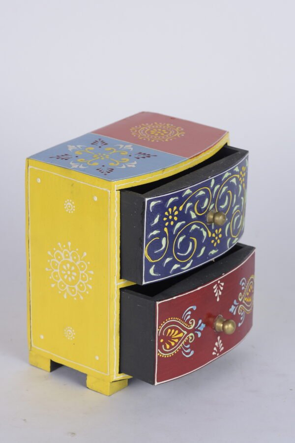 Multi Colored Wooden Box (8 inches) - Image 2