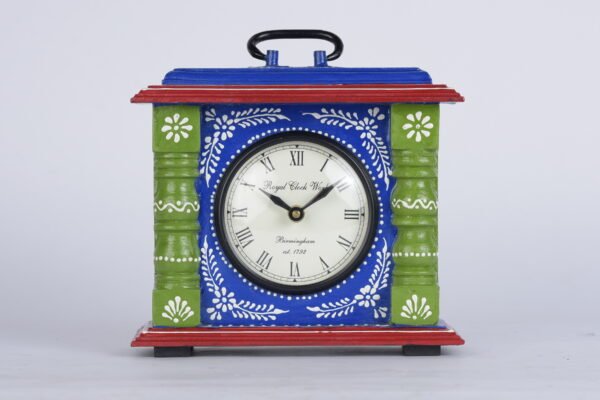 Blue and Red Desk Clocks (8 inches x 9 inches)