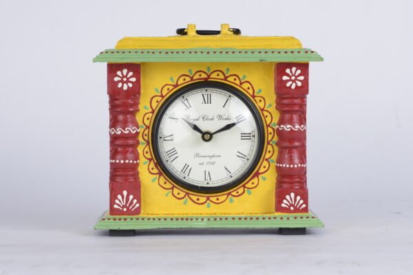 Yellow and Red Desk Clocks