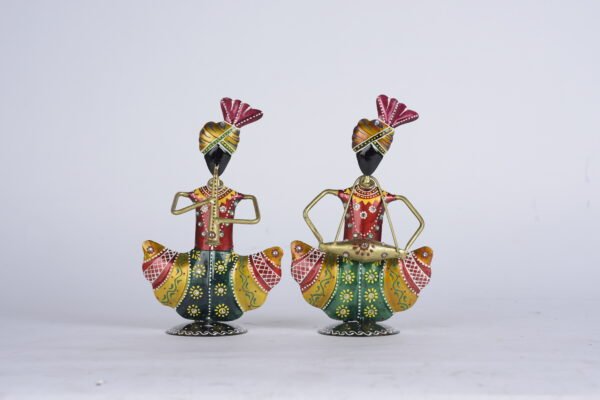 Rajasthani Musical Couple (Black)