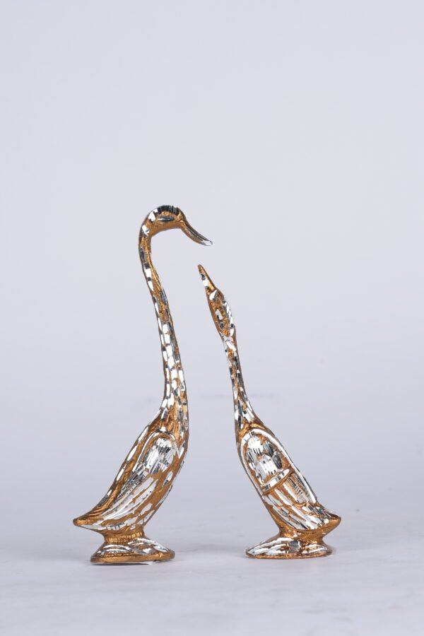 German Silver Swan Couple Set