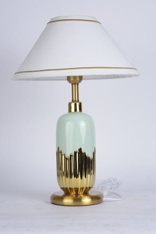 Bed Lamp White and Gold Plated (19 inches)