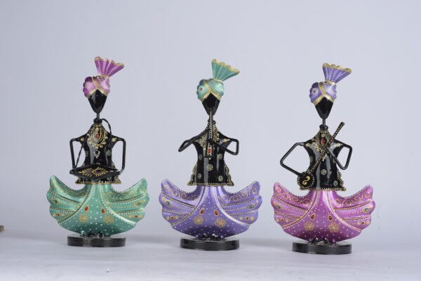 Sitting Musicians Black (set of 3)