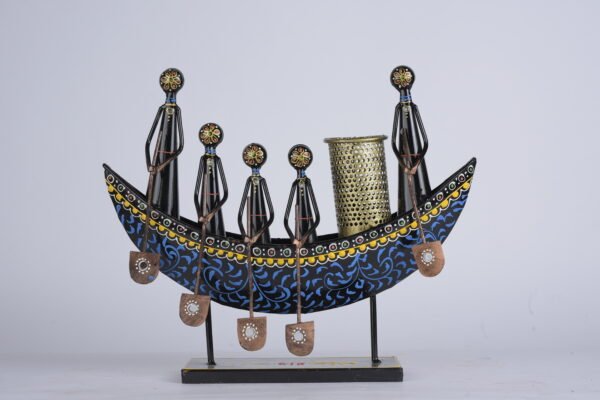 Blue Boat Pen Stand