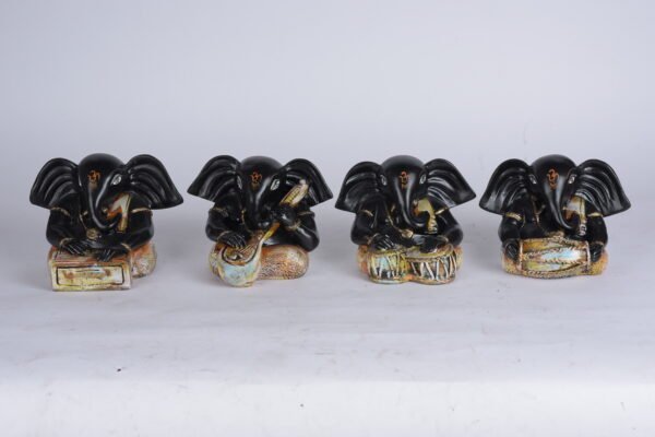 Musical Ganesha set of 4.